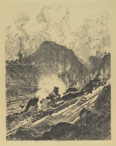 Culebra-leikkaus tekijältä Joseph Pennell