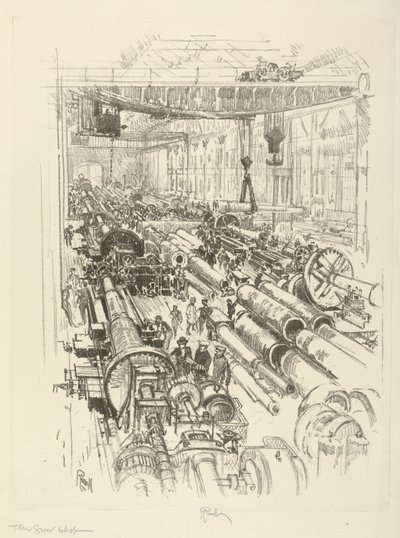 Englannin sotasarja: W.441. Asekauppa, 1916 tekijältä Joseph Pennell
