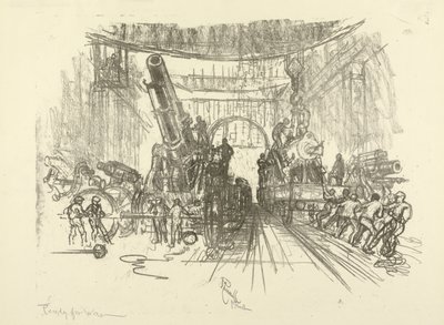 Englannin sotasarja: W.453. Valmiina sotaan, 1916 tekijältä Joseph Pennell
