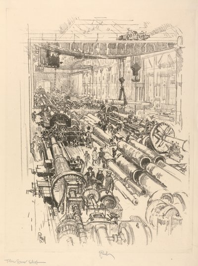 The English War Series: W. 441. The Gun Shop tekijältä Joseph Pennell