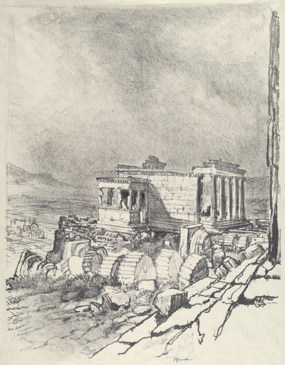 Erechtheum, 1913. tekijältä Joseph Pennell