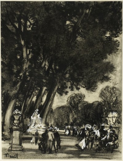 Saaren puutarha, Aranjuez tekijältä Joseph Pennell
