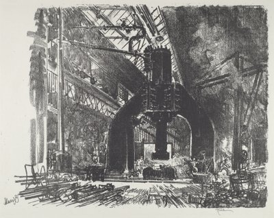 Suuri vasara, 1916. tekijältä Joseph Pennell