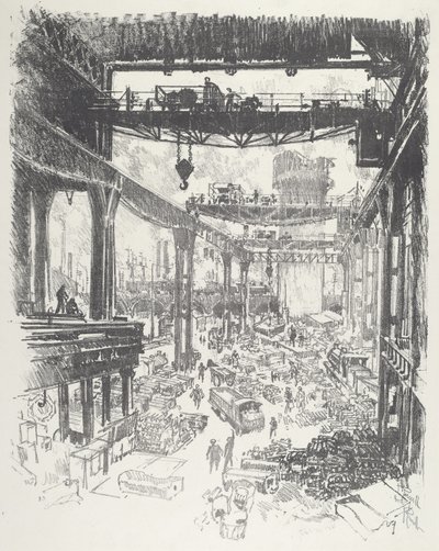 Suuri torni: Harkkorauta, 1916. tekijältä Joseph Pennell