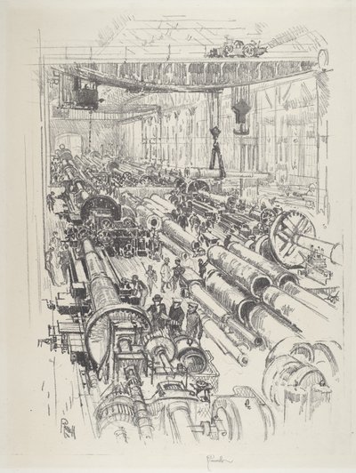 Asekauppa, 1916. tekijältä Joseph Pennell