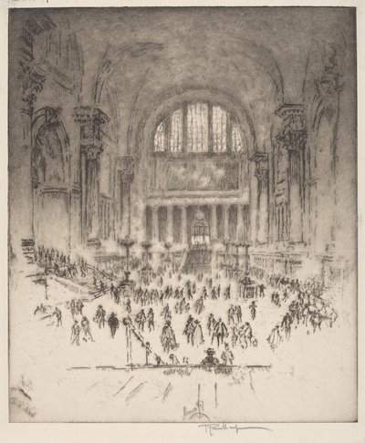Marble Hall, Pennsylvania Station, New York tekijältä Joseph Pennell