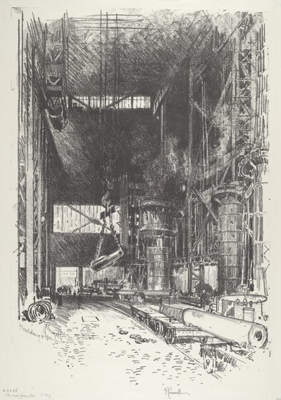 Uusi Gun-Pit, 1916. tekijältä Joseph Pennell