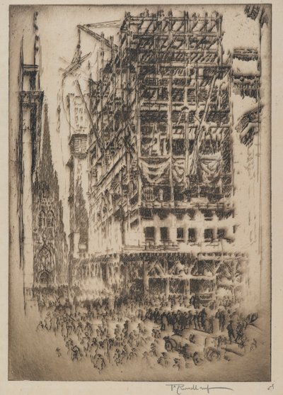 Uusi pörssi, 1921 tekijältä Joseph Pennell
