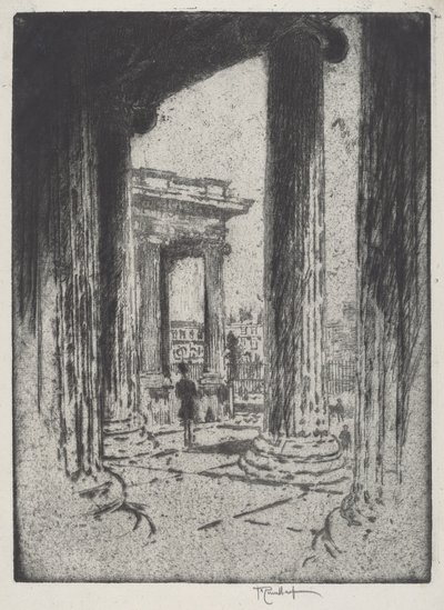 Portico, British Museum tekijältä Joseph Pennell