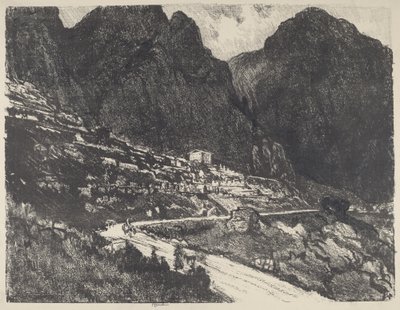 The Shining Rocks, Delphi, 1913. tekijältä Joseph Pennell
