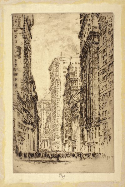 New Yorkin pörssi tekijältä Joseph Pennell