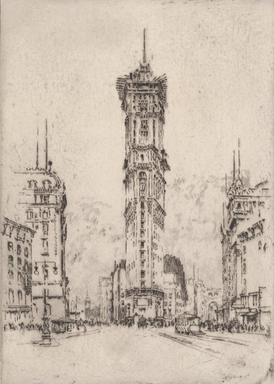 The Times Building, 1904. tekijältä Joseph Pennell