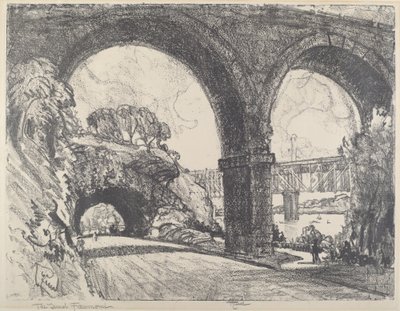 Tunneli puistossa, 1912. tekijältä Joseph Pennell