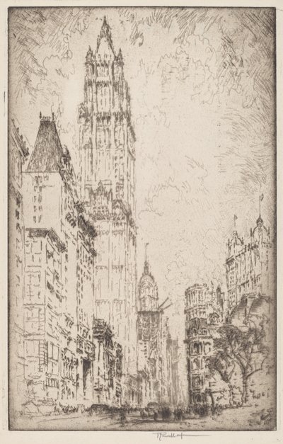 Woolworth-rakennus tekijältä Joseph Pennell