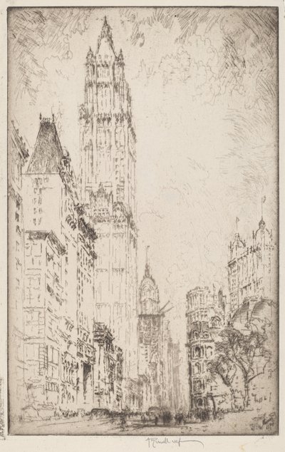 Woolworth-rakennus tekijältä Joseph Pennell