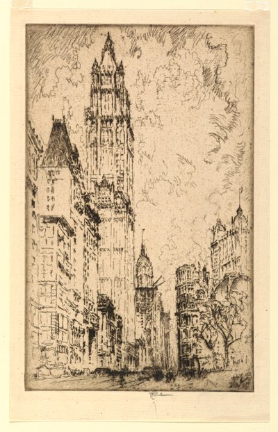 Woolworth-rakennus tekijältä Joseph Pennell