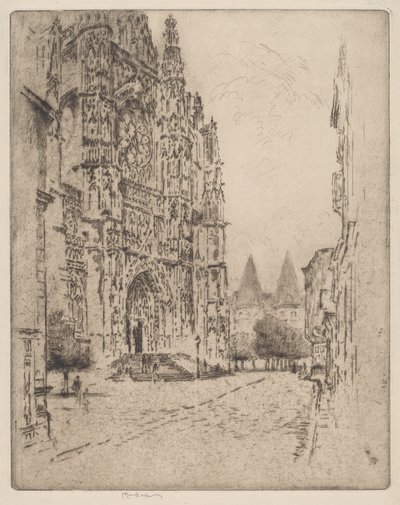 Piispan palatsin tornit, Beauvais tekijältä Joseph Pennell