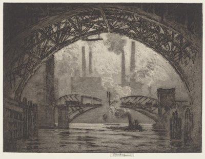 Under the Bridges, Chicago tekijältä Joseph Pennell