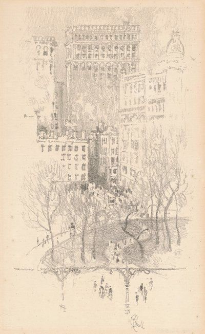 Union Square tekijältä Joseph Pennell