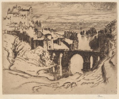 Nimetön [St. Martinin silta, Toledo] tekijältä Joseph Pennell