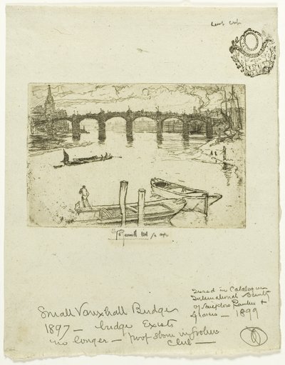 Vauxhallin silta tekijältä Joseph Pennell