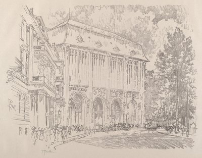Wertheim, Leipziger Platz, Berliini, 1921. tekijältä Joseph Pennell