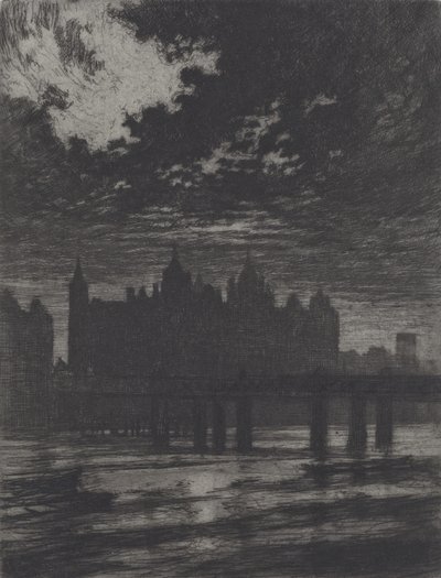 Whitehall Court, 1903. tekijältä Joseph Pennell