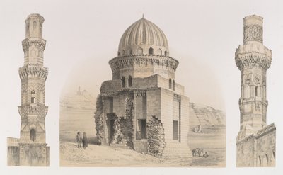 87. Haudat ja minareetit, Kairo, 1843. tekijältä Joseph Philibert Girault De Prangey