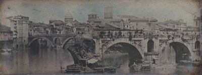 Ponte Rotto Pontus Aemilius, Rooma, 1842. tekijältä Joseph Philibert Girault De Prangey