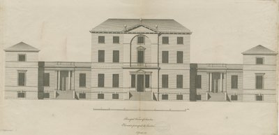 Sandon Hall: kaiverrus, nd [1769-1771] (painettu) tekijältä Joseph Pickford