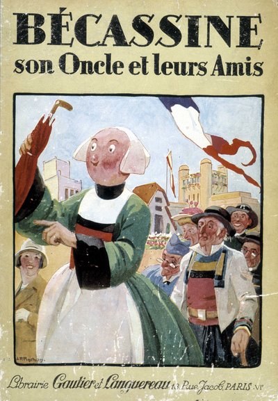 Kirjan "Becassine, son uncle et leurs amis" kansi, editions gautier Langereau (1926). tekijältä Joseph Porphyre Pinchon