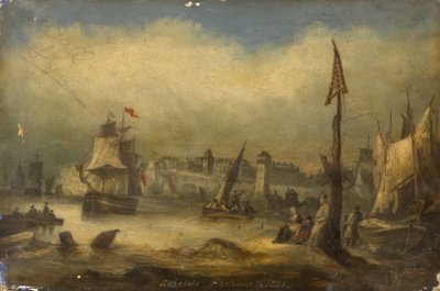 Shieldsin satama 1821 tekijältä Joseph 