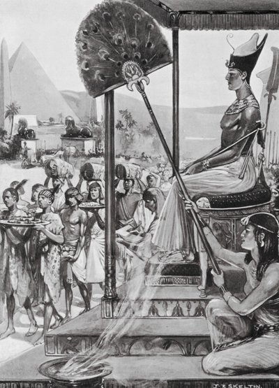Ramses II:n kunnianosoitus, XIX dynastia (litografia) tekijältä Joseph Ratcliffe (after) Skelton