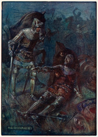 James, Earl of Douglas, taistelussa Otterburnissa tekijältä Joseph Ratcliffe Skelton