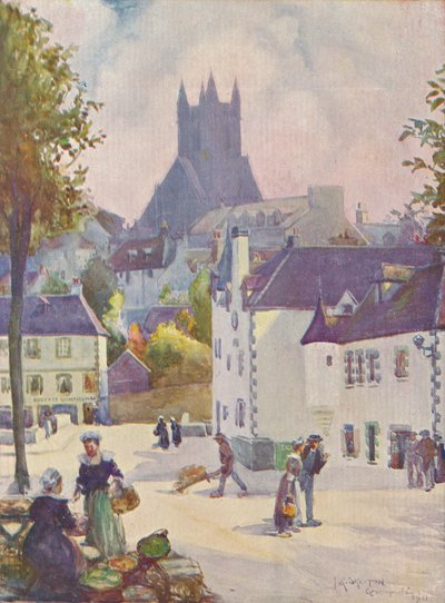 Kevät Bretagne Quimperléssä, 1911, 1913 tekijältä Joseph Ratcliffe Skelton