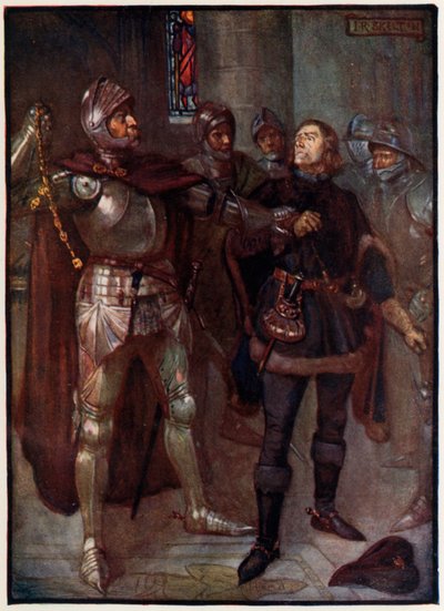 Earl of Angus riisuu kultaketjun Robert Cochranen kaulasta tekijältä Joseph Ratcliffe Skelton