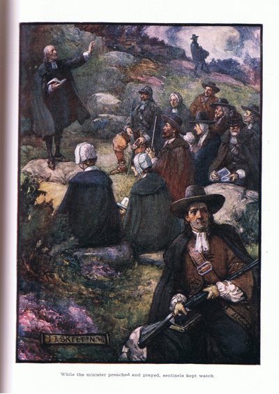 Kun saarnaajat saarnasivat ja rukoilivat, vartijat valvoivat, 1910 tekijältä Joseph Ratcliffe Skelton