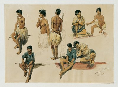 Alkuasukkaat Puinipet (Ponape) Island, Caroline Islands tekijältä Joseph Selleny