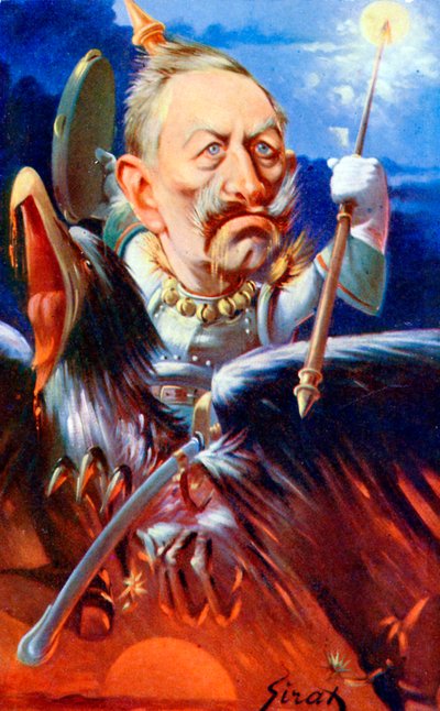 Keisari Wilhelm II - Siratin karikatyyri tekijältä Joseph Sirat