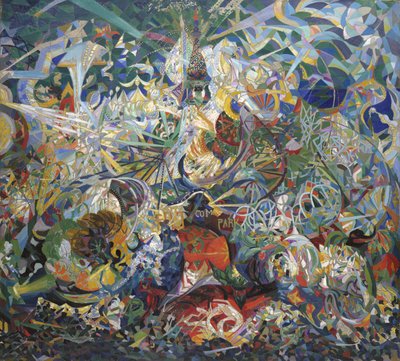 Valojen taistelu, Coney Island, Mardi Gras tekijältä Joseph Stella