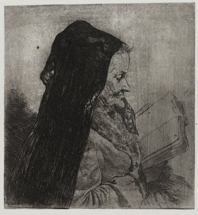 Old Woman Reading, painaneet Sigmund Abeles ja Edmond Casarella tekijältä Joseph Stella