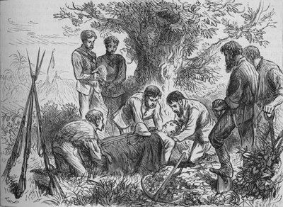 Eyren hautajaiset, 1880 tekijältä Joseph Swain