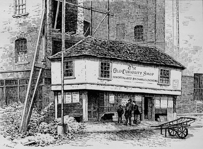 Old Curiosity Shop lähellä Lincolns Inn Fieldsiä, Lontoo, c1860 1911 tekijältä Joseph Swain