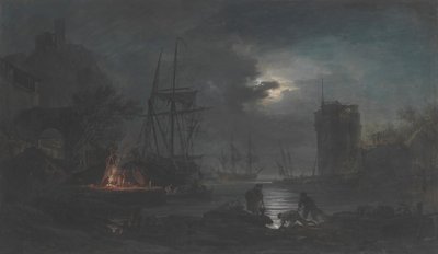 Moonlight, n.d.. tekijältä Joseph Vernet.