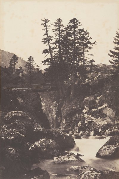 Cauterets, Espanjan silta, 1853. tekijältä Joseph Vigier