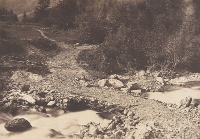 Liuskekivisilta otettuna paluumatkalla pariisilaisilta vesiputoukselta, Luchon, 1853. tekijältä Joseph Vigier