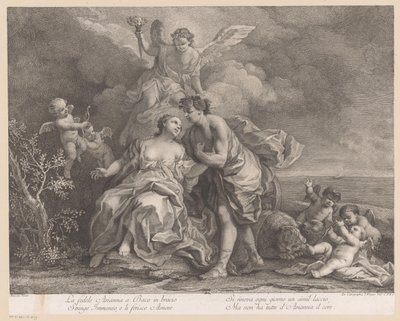 Bacchus ja Ariadne Naxoksen saarella tekijältä Joseph Wagner (possibly)