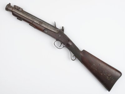 Irlannin vapaaehtoisille myönnetty Blunderbuss jousibajonetilla, n. 1815 (blunderbuss, flintlock) tekijältä Joseph Wood