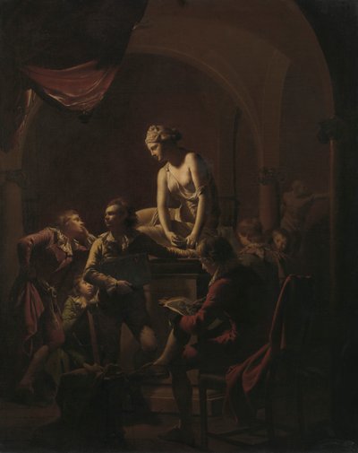 Lamplightin akatemia tekijältä Joseph Wright of Derby