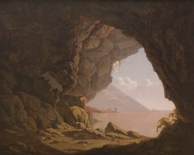 Luola Napolin lähellä tekijältä Joseph Wright of Derby